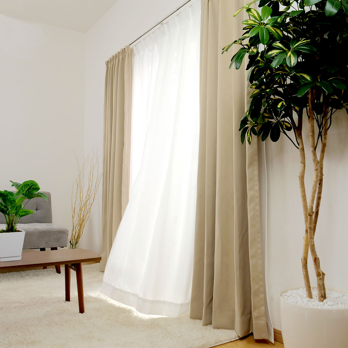 カーテン 幅150cm 1枚 ベルーイ 遮光1級 洗える ドレープカーテン 丈135~210cm ( 遮光カーテン ドレープ 既製品 一級遮光 防炎 ウォッシャブル インテリア 洗濯 可能 無地 1.5倍ヒダ Bフック 窓 日本製 遮光 2枚入り ) 【ベージュ 丈178cm】 ベージュ 丈178cm