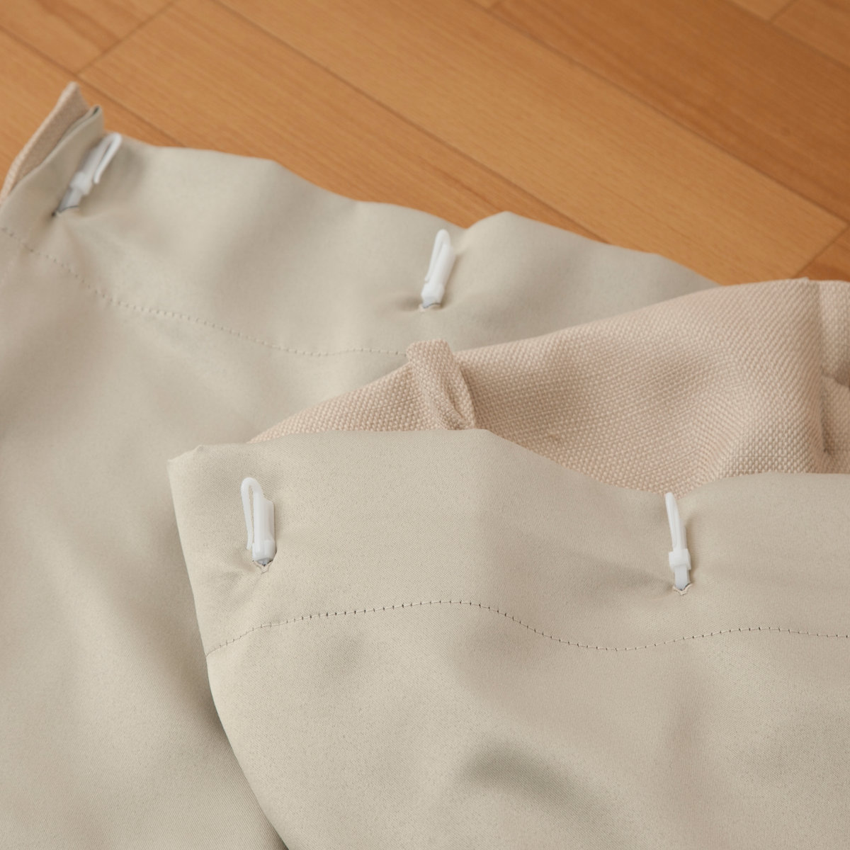 後付けカーテン 1級遮光 裏地 ライナー ウォッシャブル 幅105cm×丈192cm 1枚 ( カーテン 既製品 洗える 遮光カーテン 1級 遮光 後付け 洗えるカーテン カーテンライナー 遮光ライナー 断熱カーテン 取り付け簡単 掃き出し窓 )