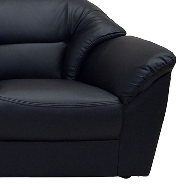 ソファ レザー調 3人掛け ( ソファー 椅子 三人掛け 3Pソファ 三人掛けソファ フロアソファー ローソファ チェア 三人用 ) 【アイボリー】 アイボリー