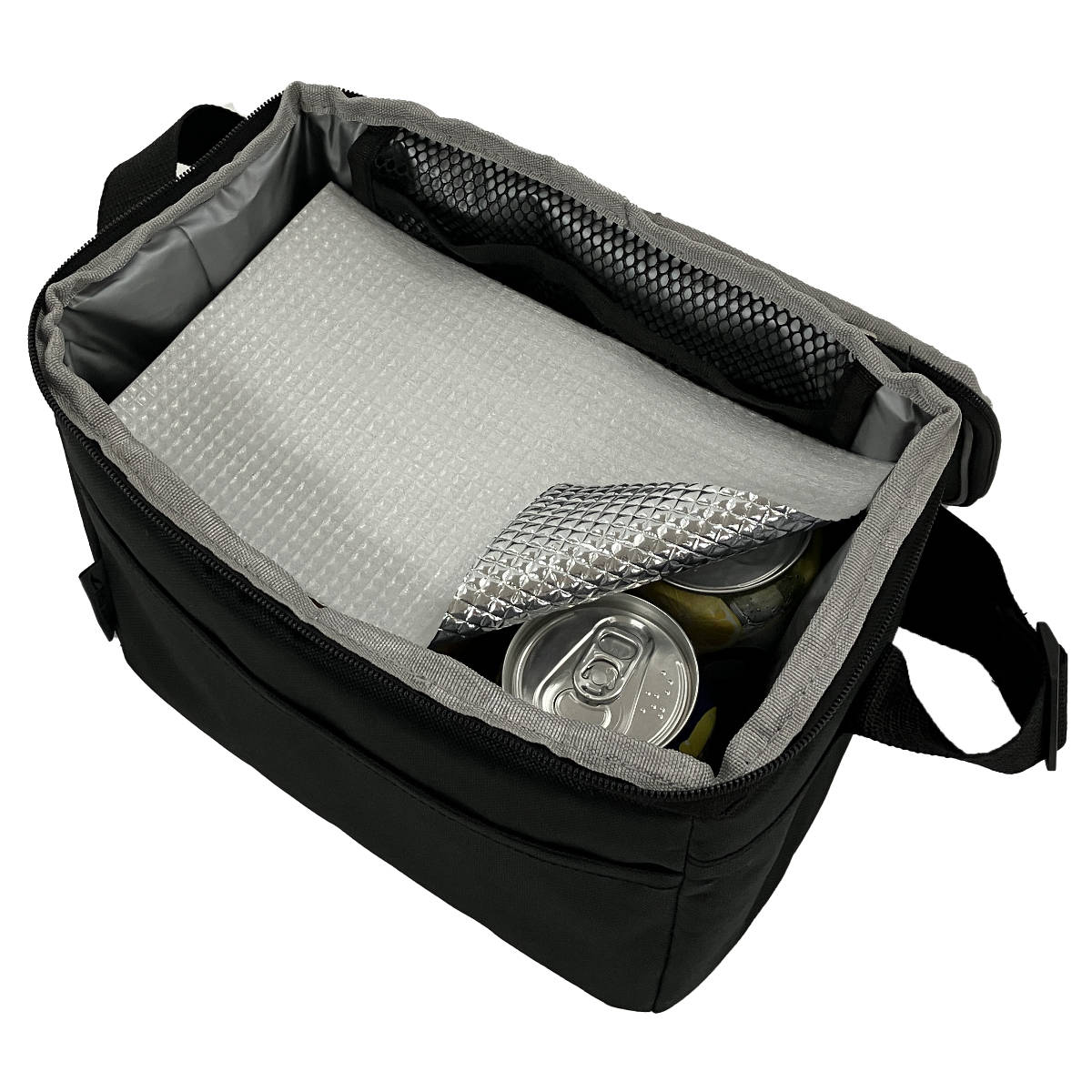 クーラーバッグ 5L 横型 保冷 防水 ( ソフトクーラー 小型 ショルダーベルト付き バッグ ソフトタイプ コンパクト クーラーボックス 保冷ランチバッグ ポケット付き 折りたたみ ボックス 保冷シート付き 防水バック )