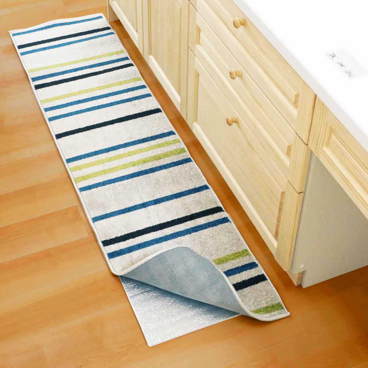 保温シート キッチンマット ほかほか クッションマット 防ダニタイプ ( 42×165 厚さ8mm 防音特級 断熱シート 保温マット ホットカーペット キッチン ラグ 断熱マット カーペット 絨毯 下敷き アルミ 保温 冷気 遮断 断熱 )