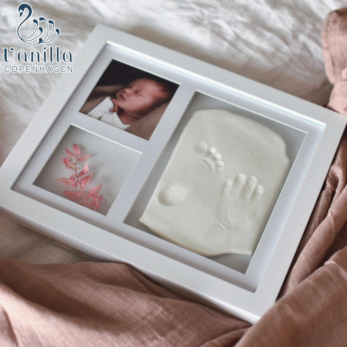 フォトフレーム Mサイズ Vanilla Copenhagen 手形 足形 （ フォト フレーム 写真立て 成長記録 フォトスタンド 赤ちゃん 写真フレーム 写