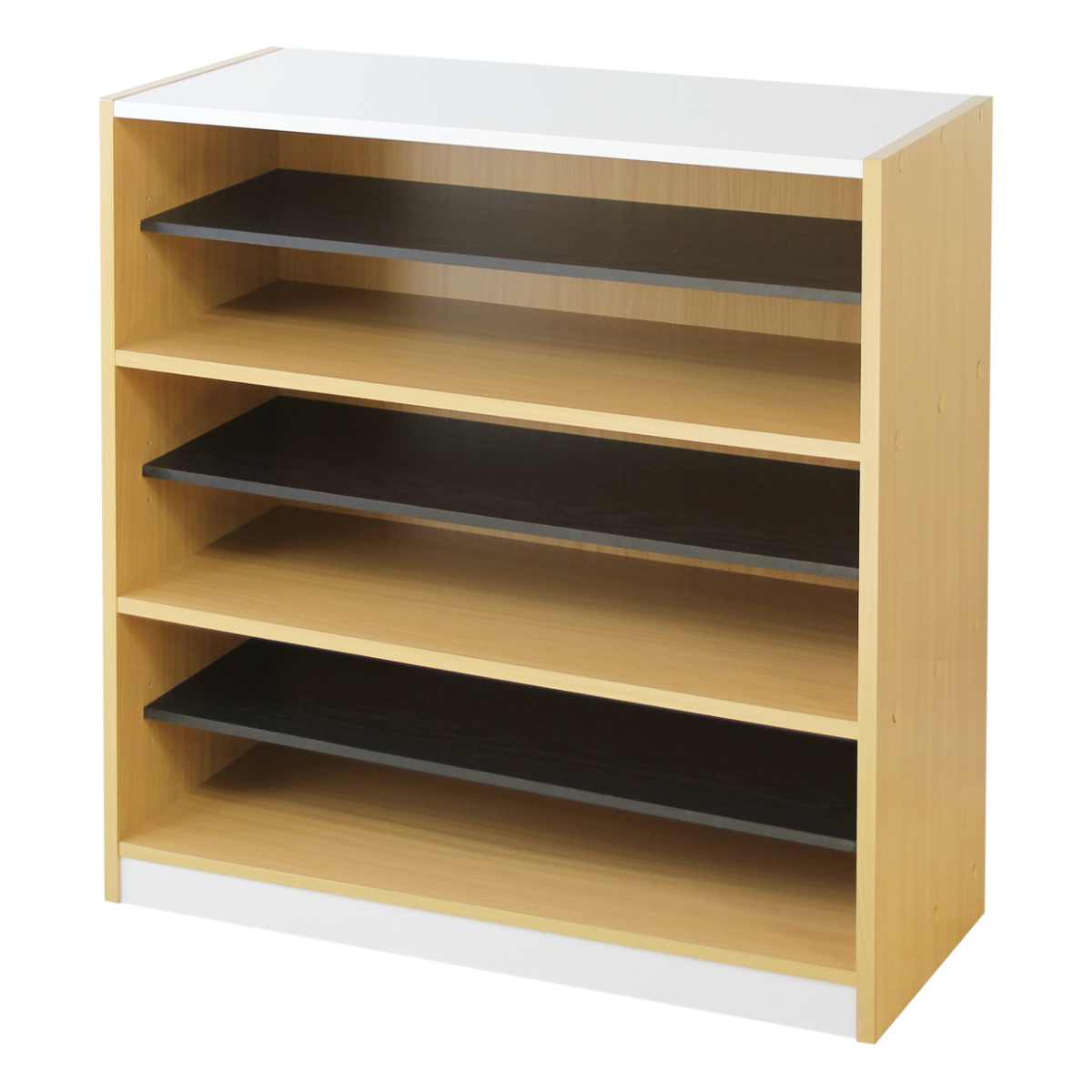 木製ラック 幅82cm 1列3段 玄関収納 ( フリーラック ランドセルラック 下駄箱 スリッパ収納 靴 収納 シューズボックス 幅82 奥行35 高さ90 収納ボックス 玄関 靴箱 靴棚 省スペース 収納棚 調整可能 簡単 組み立て式 )