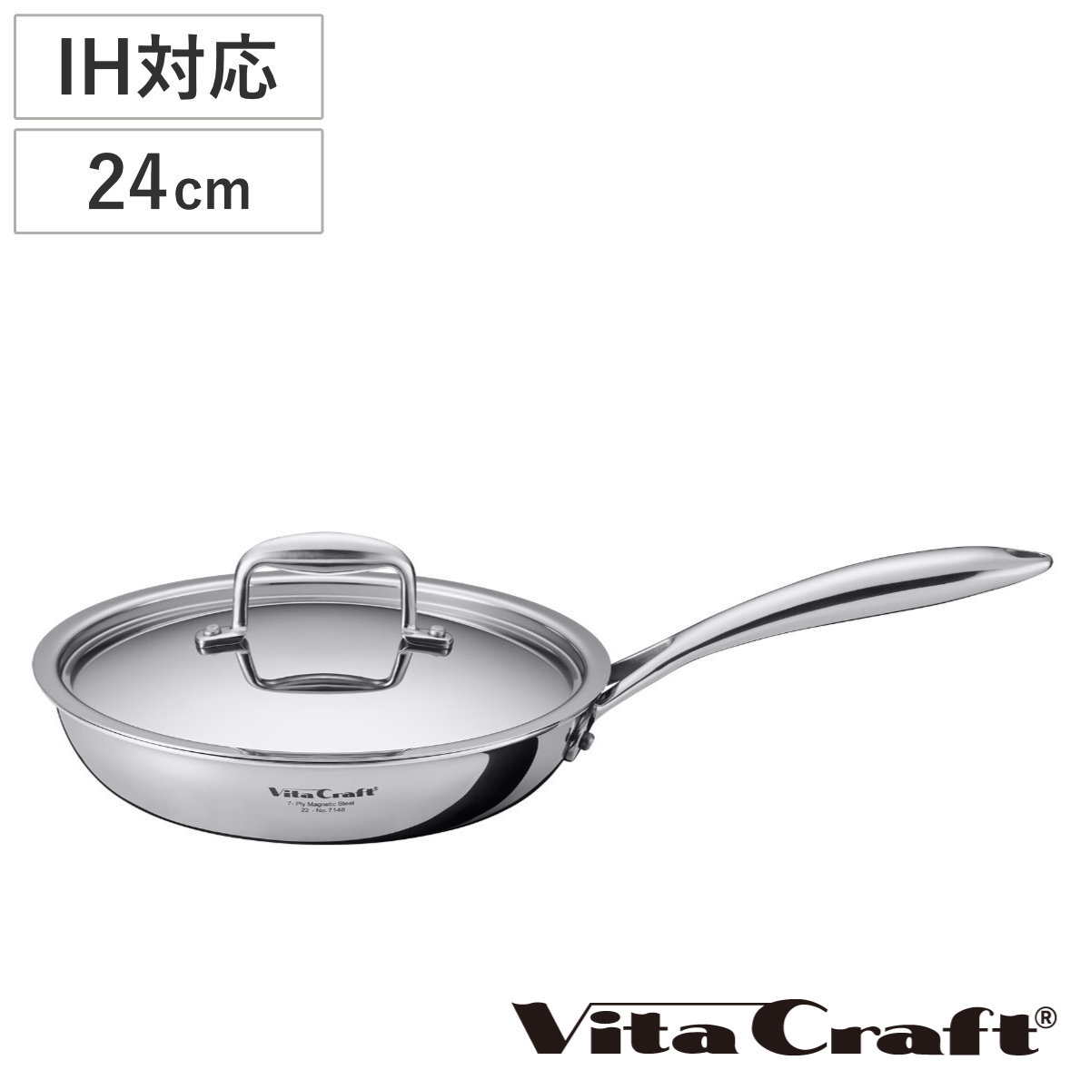 Vita Craft フライパン 24cm IH対応 Nシリーズ ステンレス製