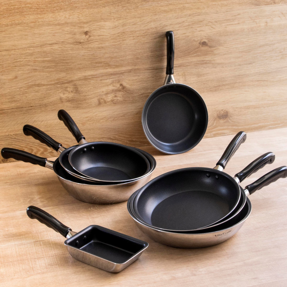 Vita Craft ウォックパン 26cm IH対応 カーペンター PFOAフリー 深型フライパン ( ガス火対応 片手鍋 炒め鍋 深型 金属ヘラOK ふっ素加工 軽い 日本製 26センチ フッ素加工 いため鍋 アルミ ステンレス 2層構造 軽量 )