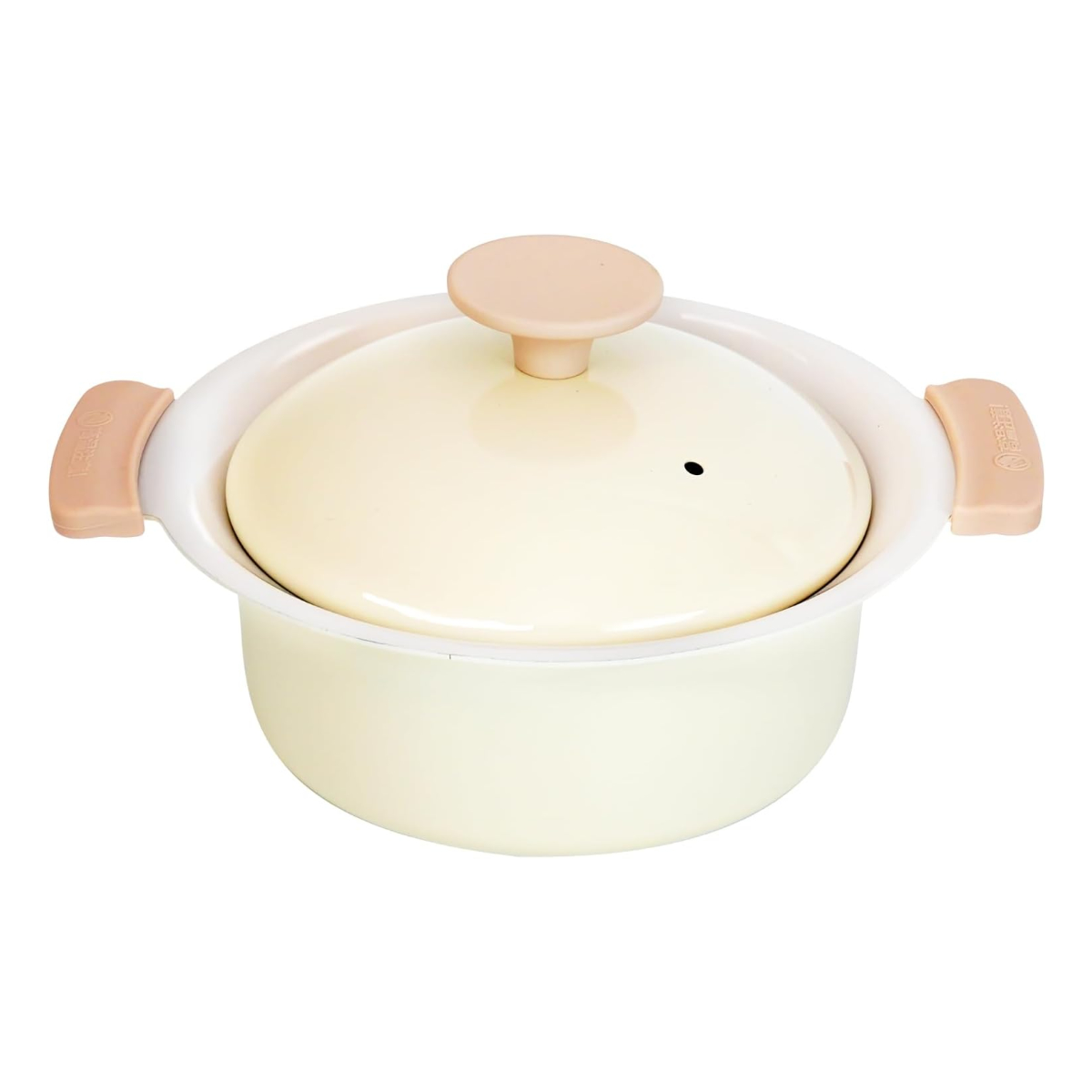 卓上鍋 16cm IH対応 軽量 蓋付き プチなべ ( ガス火対応 一人 鍋 なべ 両手鍋 軽い 16センチ ミニ コンパクト アルミ 卓上なべ 調理鍋 料理鍋 ガスコンロ ) 【アイボリー】 アイボリー