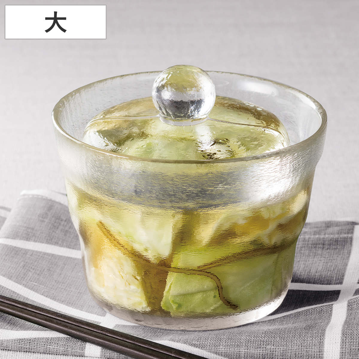 漬物鉢 キッチンアシスト 浅漬け ガラス 大 ( 漬物容器 容器 浅漬け鉢 漬け物 つけもの 鉢 ピクルス 重石不要 保存容器 浅漬けポット 自家製 白菜漬け きゅうり 大根 ガラス容器 ガラス鉢 おしゃれ 少量 )