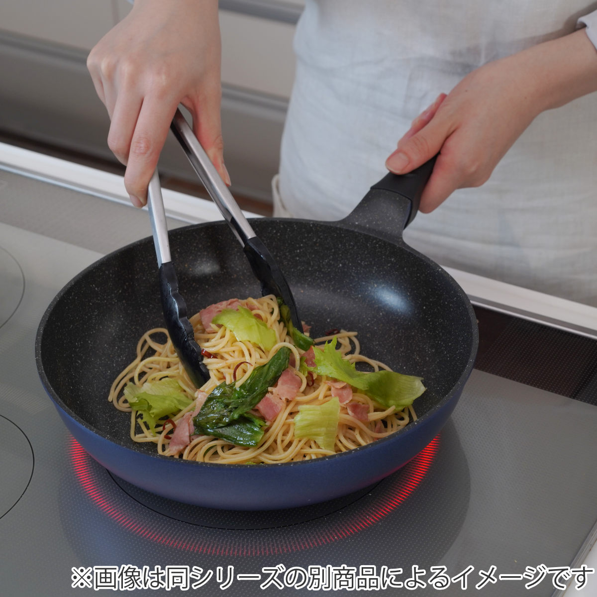 いため鍋 28cm IH対応 軽量 ウルトライト 深型フライパン ( ガス火対応 炒め鍋 ふっ素加工 フッ素加工 軽い 28センチ 深型 フッ素コーティング アルミ製 PFOAフリー )