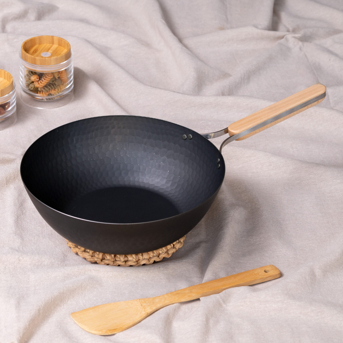 鉄製 中華鍋 中華鍋 鉄製 28cm enzo IH対応 日本製 （ ガス火対応 炒め鍋 いため鍋