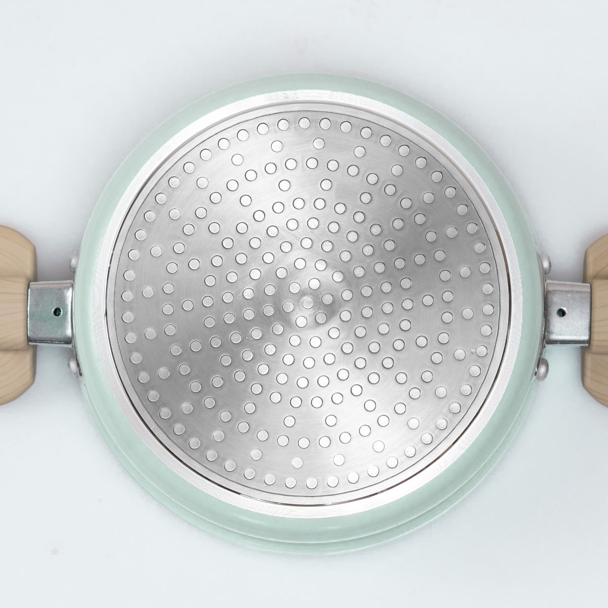 両手鍋 16cm IH対応 ミディーズ ( ガス火対応 鍋 両手なべ ふっ素加工 軽い 蓋付き アルミ製 フッ素加工 フッ素コーティング 金属ヘラOK 軽量 可愛い おしゃれ )