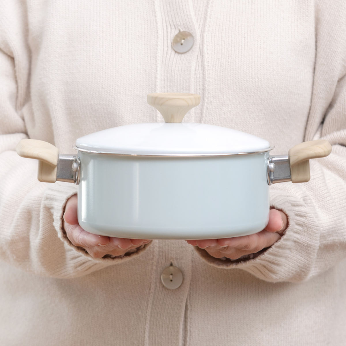 両手鍋 16cm IH対応 ミディーズ ( ガス火対応 鍋 両手なべ ふっ素加工 軽い 蓋付き アルミ製 フッ素加工 フッ素コーティング 金属ヘラOK 軽量 可愛い おしゃれ )