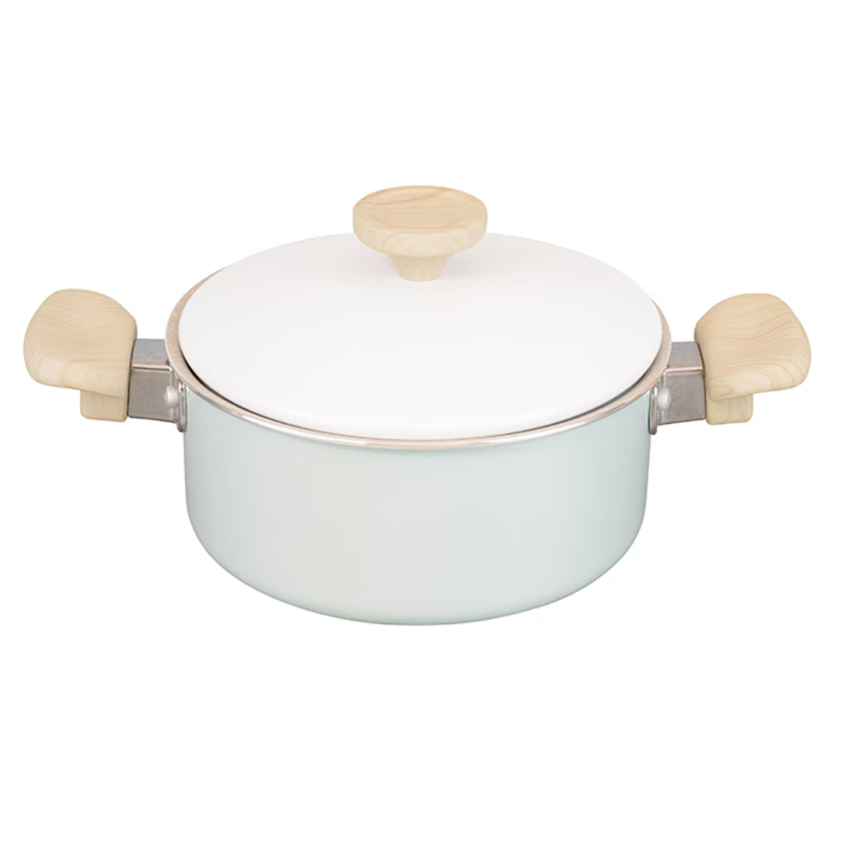 両手鍋 16cm IH対応 ミディーズ ( ガス火対応 鍋 両手なべ ふっ素加工 軽い 蓋付き アルミ製 フッ素加工 フッ素コーティング 金属ヘラOK 軽量 可愛い おしゃれ )