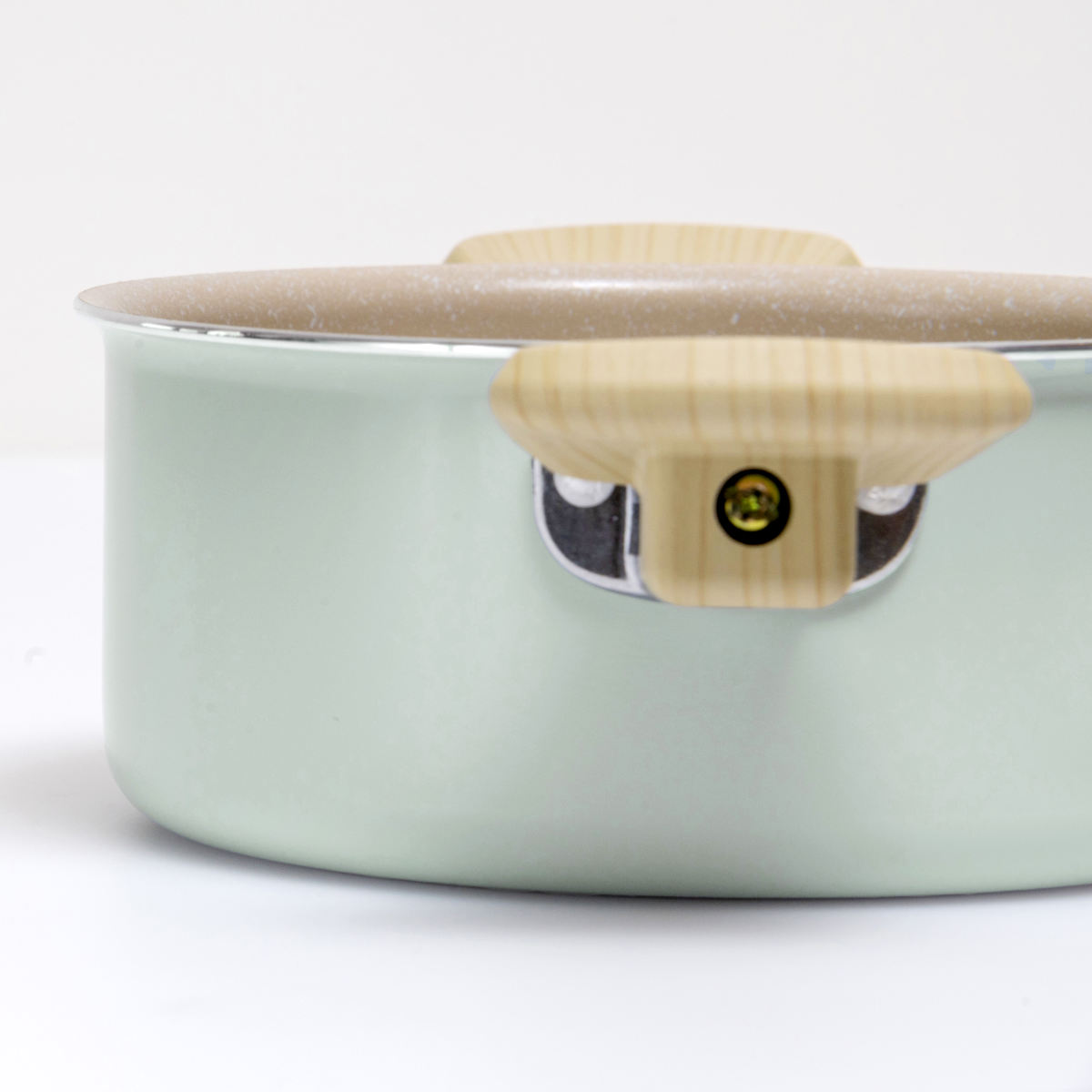 両手鍋 16cm IH対応 ミディーズ ( ガス火対応 鍋 両手なべ ふっ素加工 軽い 蓋付き アルミ製 フッ素加工 フッ素コーティング 金属ヘラOK 軽量 可愛い おしゃれ )