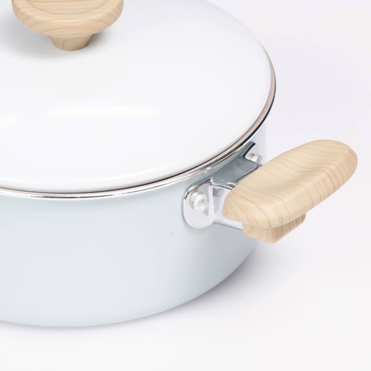 両手鍋 16cm IH対応 ミディーズ ( ガス火対応 鍋 両手なべ ふっ素加工 軽い 蓋付き アルミ製 フッ素加工 フッ素コーティング 金属ヘラOK 軽量 可愛い おしゃれ )