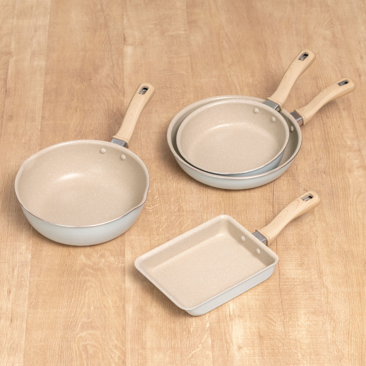 卵焼き器 13×18cm IH対応 ミディーズ ( ガス火対応 玉子焼き器 玉子焼きフライパン エッグパン フライパン 朝食 弁当 弁当作り 時短調理 お弁当作り ふっ素加工 フッ素加工 金属ヘラOK 軽い アルミ製 可愛い おしゃれ )