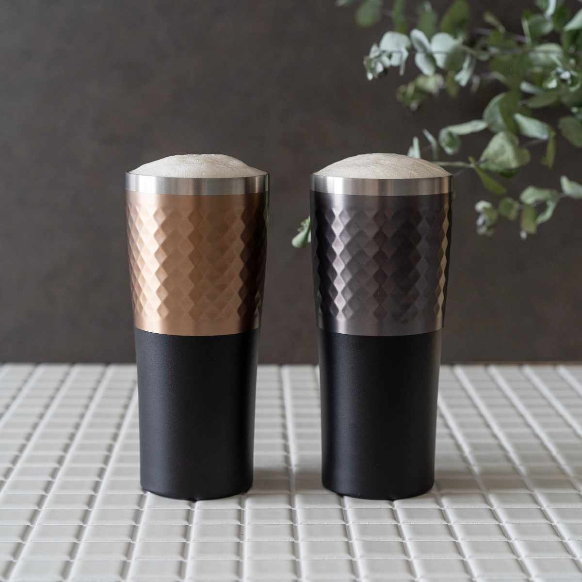 タンブラー 430ml フォルテック ステンレスカラータンブラー ( ステンレス 保温 保冷 真空断熱構造 ステンレスタンブラー ビアタンブラー 高級感 シンプル 丈夫 スマート設計 お酒 ビール 熱燗 焼酎 チューハイ ハイボール ) 【グレー】 グレー