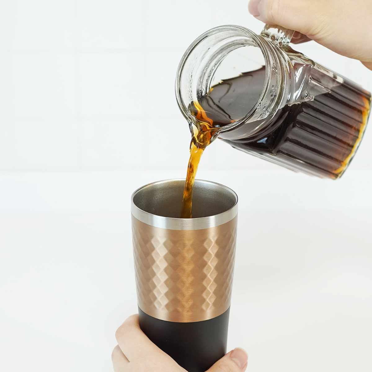 タンブラー 430ml フォルテック ステンレスカラータンブラー ( ステンレス 保温 保冷 真空断熱構造 ステンレスタンブラー ビアタンブラー 高級感 シンプル 丈夫 スマート設計 お酒 ビール 熱燗 焼酎 チューハイ ハイボール ) 【グレー】 グレー