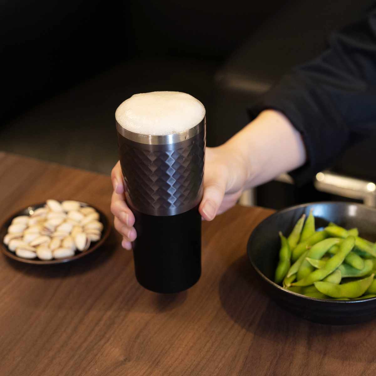 タンブラー 600ml フォルテック ステンレスカラータンブラー ( ステンレス 保温 保冷 真空断熱構造 ステンレスタンブラー ビアタンブラー 高級感 シンプル 丈夫 スマート設計 お酒 ビール 熱燗 焼酎 チューハイ ハイボール ) 【グレー】 グレー