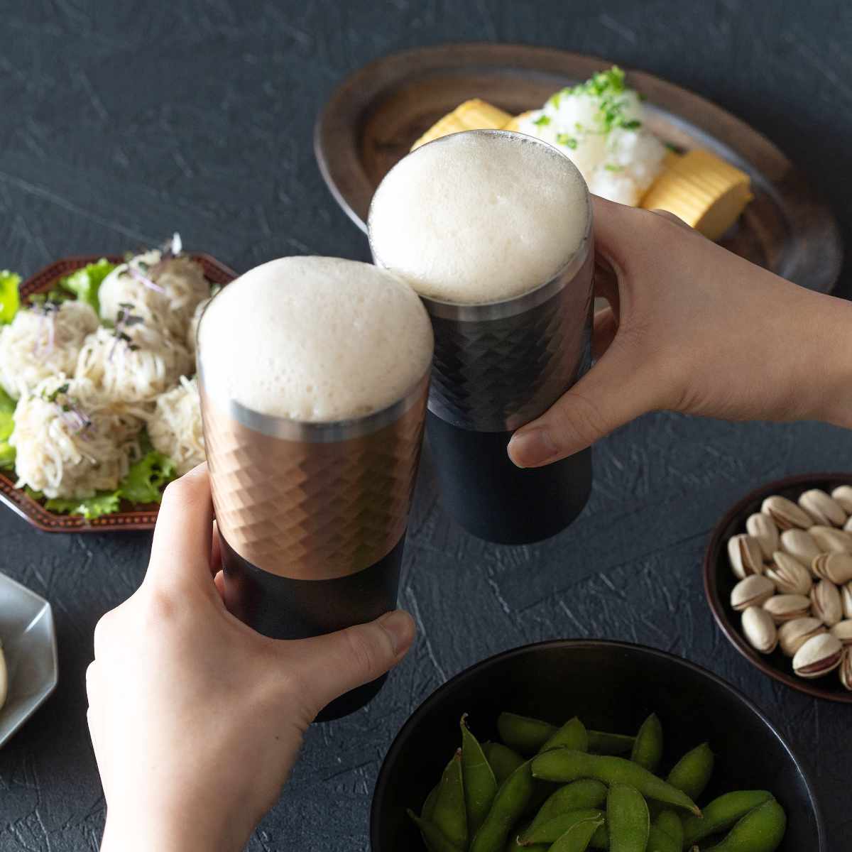 タンブラー 600ml フォルテック ステンレスカラータンブラー ( ステンレス 保温 保冷 真空断熱構造 ステンレスタンブラー ビアタンブラー 高級感 シンプル 丈夫 スマート設計 お酒 ビール 熱燗 焼酎 チューハイ ハイボール ) 【グレー】 グレー