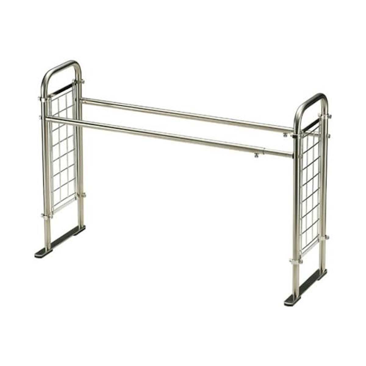 キッチンラック SUIユニ ベースラック 幅65～113cm （ ラック 組み合わせ ベース ユニット 伸縮 キッチン収納 シンク上収納 コンロ周り収納 収納棚 カスタマイズ 小物収納 掛けられる 棚 コンロ周り 日本製 ステンレス ）