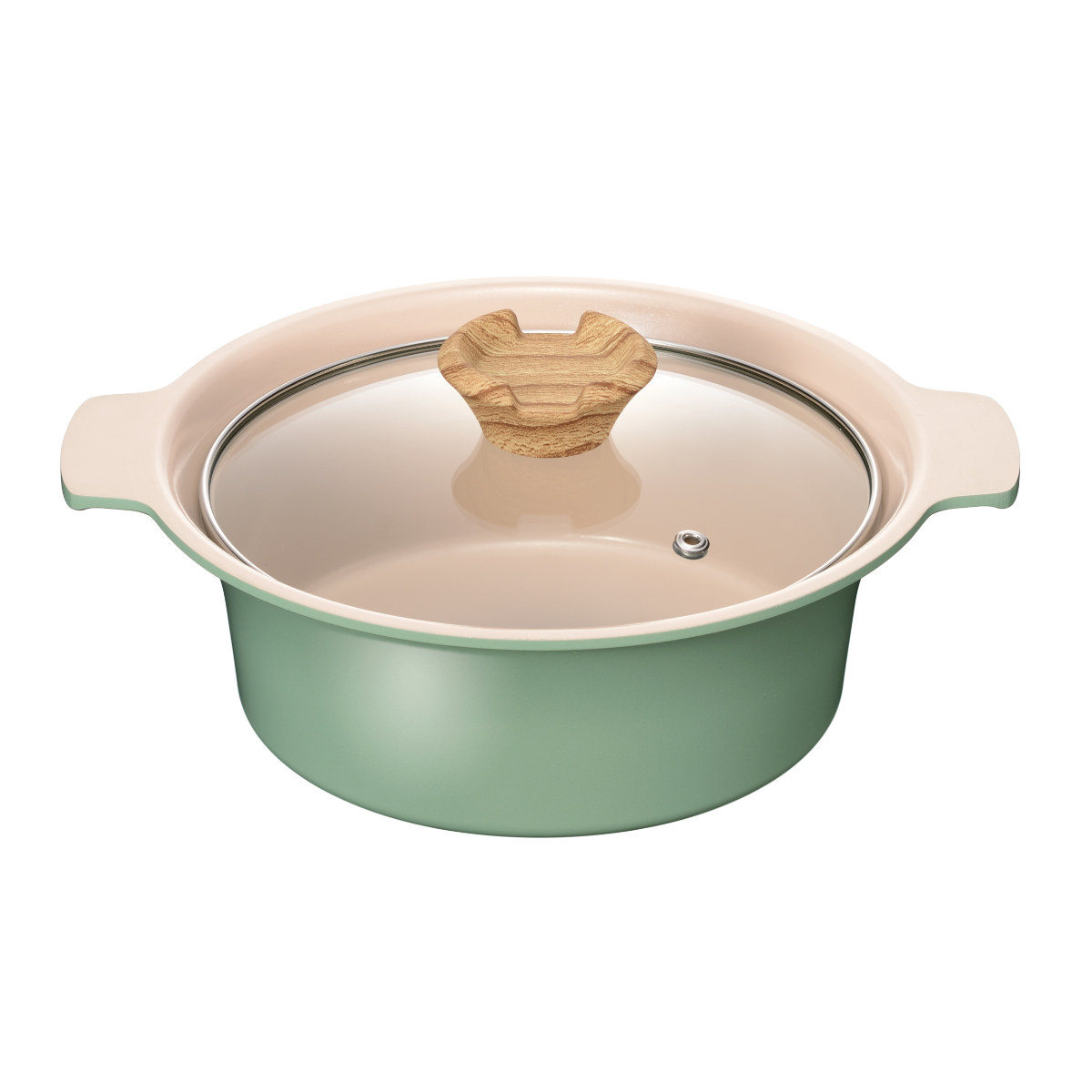 卓上鍋 アルモンデ IH対応 18cm ステンレス製 ( ガス火対応 オール熱源対応 両手なべ ふっ素加工 軽い なべ ひとり鍋 ガラス蓋 18センチ 1人用 2人用 フッ素加工 アルミ製 両手 鍋 フタ付き 一人鍋 季節鍋 卓上なべ 軽量 )