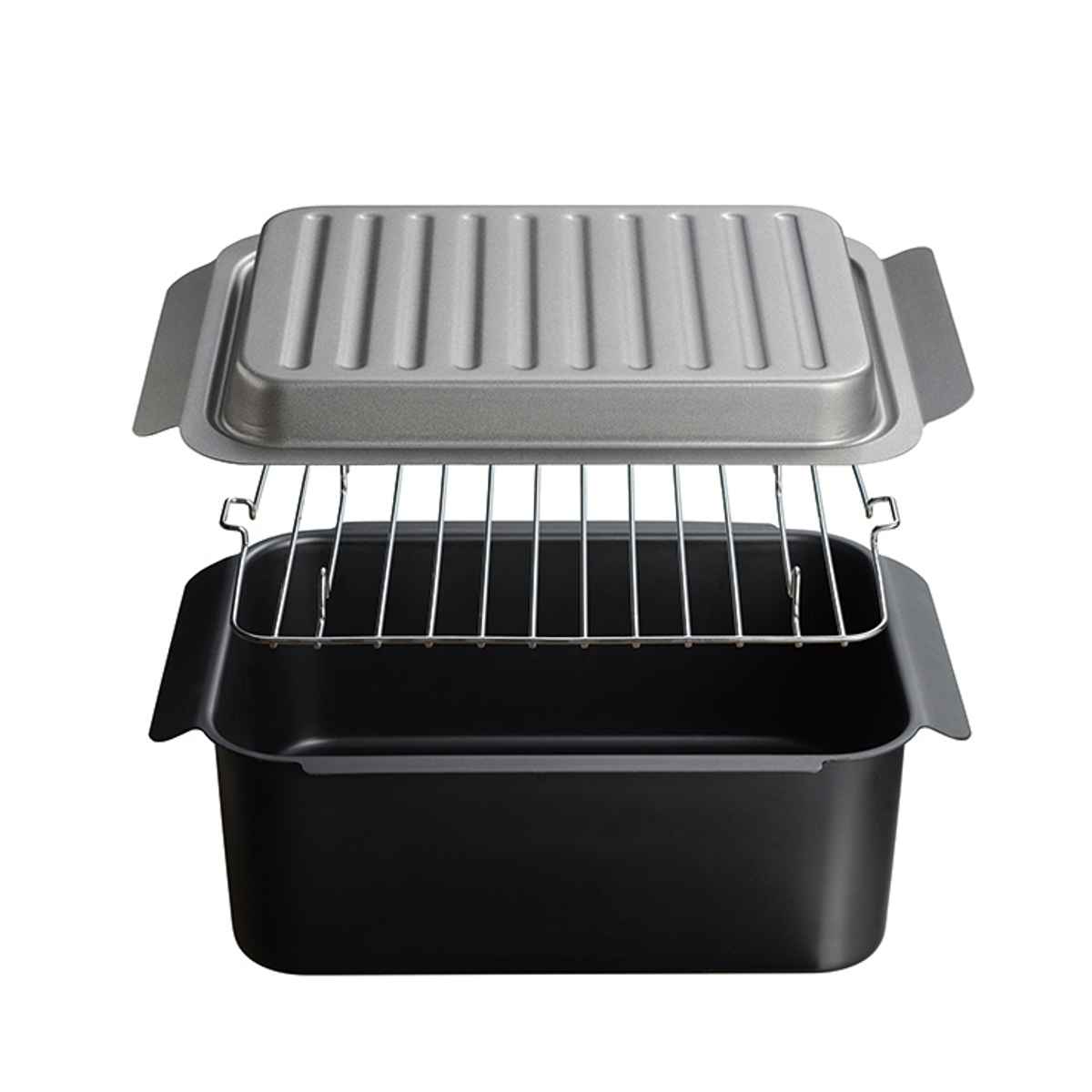 天ぷら鍋4点&揚げ物ざる セット IH対応 温度計付き ポコフリット 角型 ワイド ( ガス火対応 揚げ鍋 角型天ぷら鍋 鉄 蓋付き フライヤー 揚げ物用 ザル ざる ストレーナー フライバスケット 揚げ物鍋 コンパクト 少ない油 鉄製 )