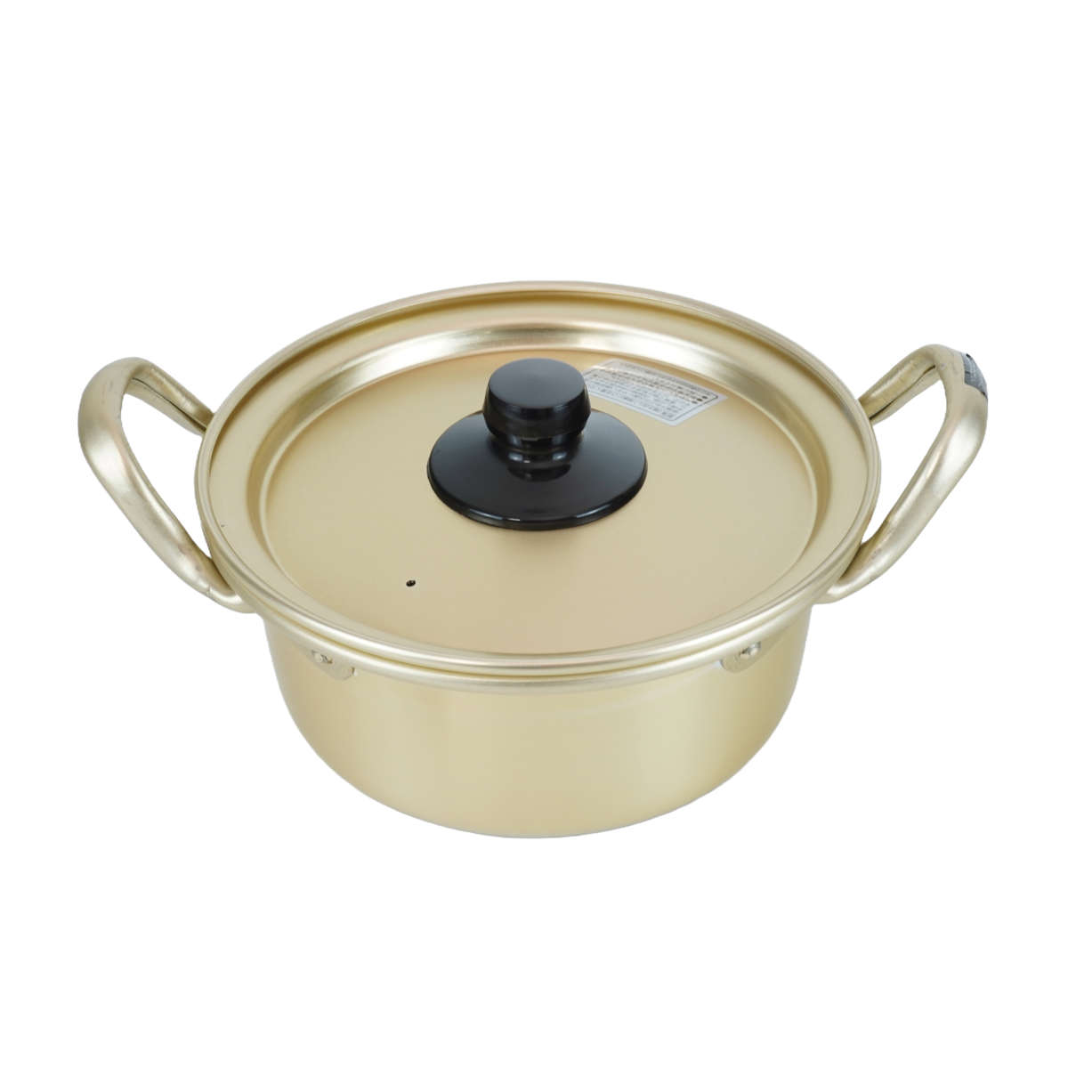 両手鍋 16cm アルミ製 味覚探訪 韓国編 アルミラーメン鍋 ( ラーメン鍋 ガス火専用 アルミ鍋 ミニ ひとり ラーメン 鍋 蓋付き 軽い 韓国 1人用 小鍋 卓上鍋 軽量 ふた付き 一人鍋 )