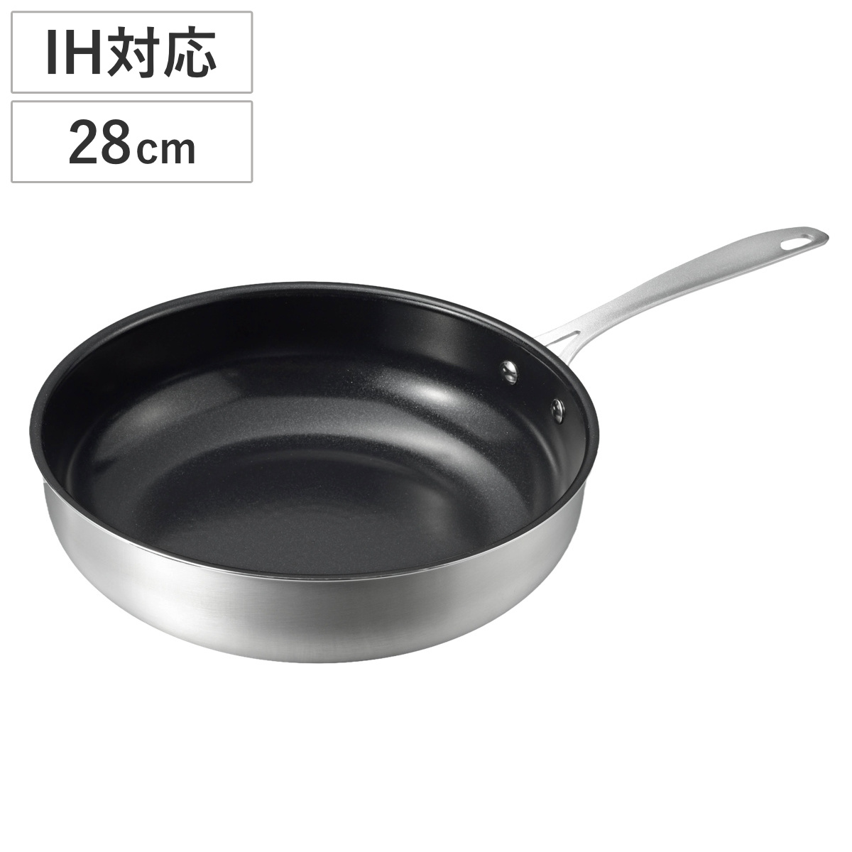 グレイス IH対応セラミック加工ウォックパン28cm （ フライパン 28cm IH対応 ガス火対応 炒め鍋 深型 セラミックコート 軽い セラミック加工 いため鍋 片手鍋 アルミ製 軽量 こびりつきにくい おしゃれ ）
