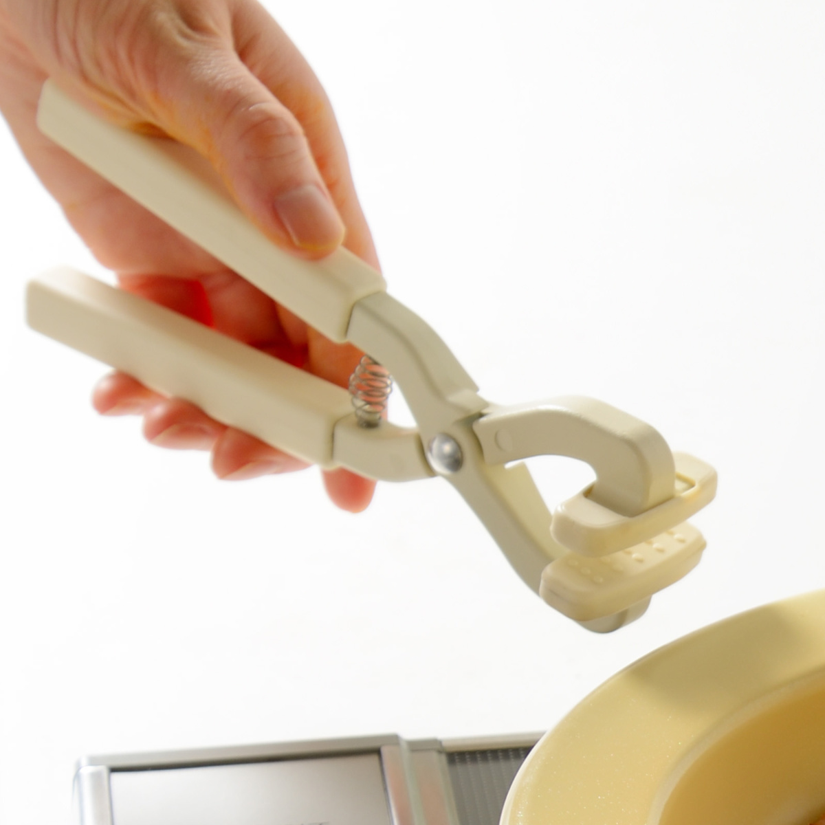 鍋つかみ ヤットコ お皿パンつかみ Hetta専用 フライパン用ハンドル 部品 取っ手 ( フライパン ハンドル 取っ手が取れる 専用ハンドル 脱着ハンドル シリコーンゴム )