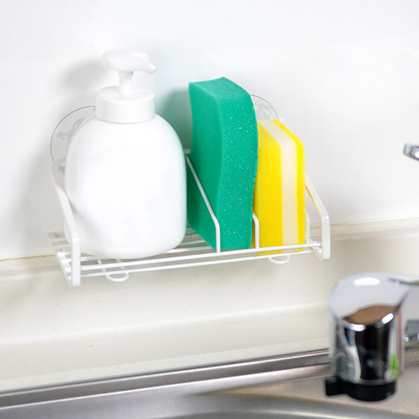 Dショッピング スポンジラック 吸盤付き Blance ブランス スポンジ収納 スポンジホルダー スポンジ置き タワシ置き スポンジ入れ ボトルホルダー 洗剤置き タワシ入れ たわし入れ たわしホルダー 白 カテゴリ キッチン小物 その他の販売できる商品