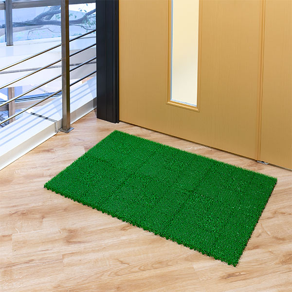 人工芝 30x30cm ジョイント式 日本製 30枚セット ( 芝生マット 人工芝生 人工芝生マット ジョイントマット ジョイント タイルマット 芝生 庭 ベランダ テラス バルコニー ガーデニング ガーデン 屋上緑化 水はけ ) 【グリーン】 グリーン