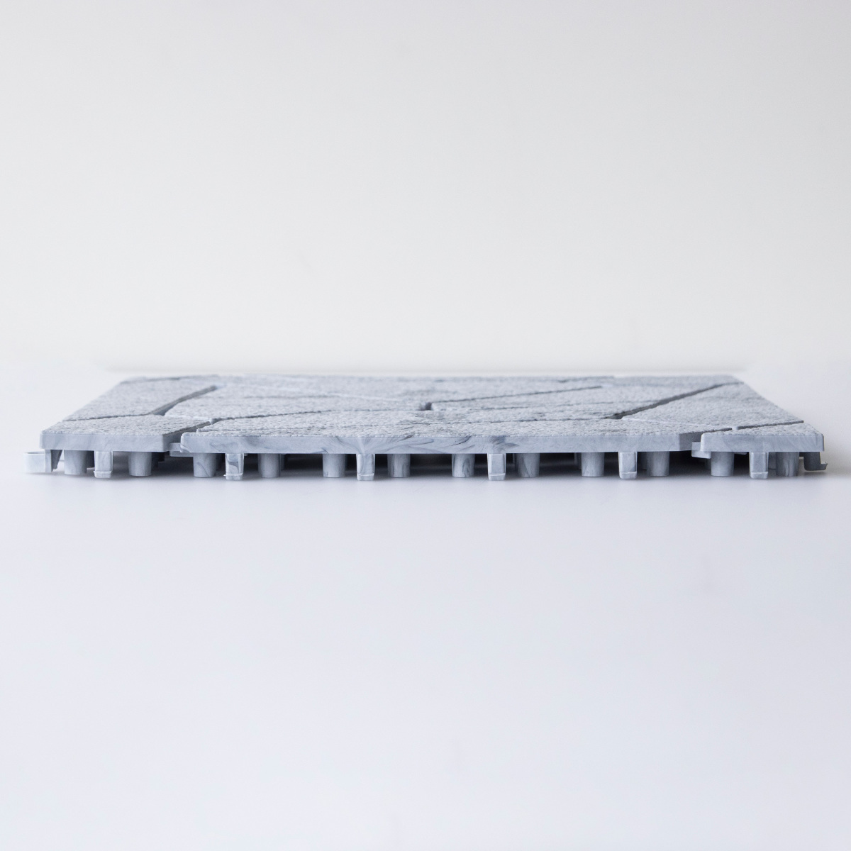 ジョイントタイル システムストーン 大理石風 ( ジョイントタイル 樹脂 ジョイントマット マット 30cm ジョイント式タイル ベランダ パネル バルコニー 配線 通る タイル風マット 日本製 ) 【ブラウン】 ブラウン