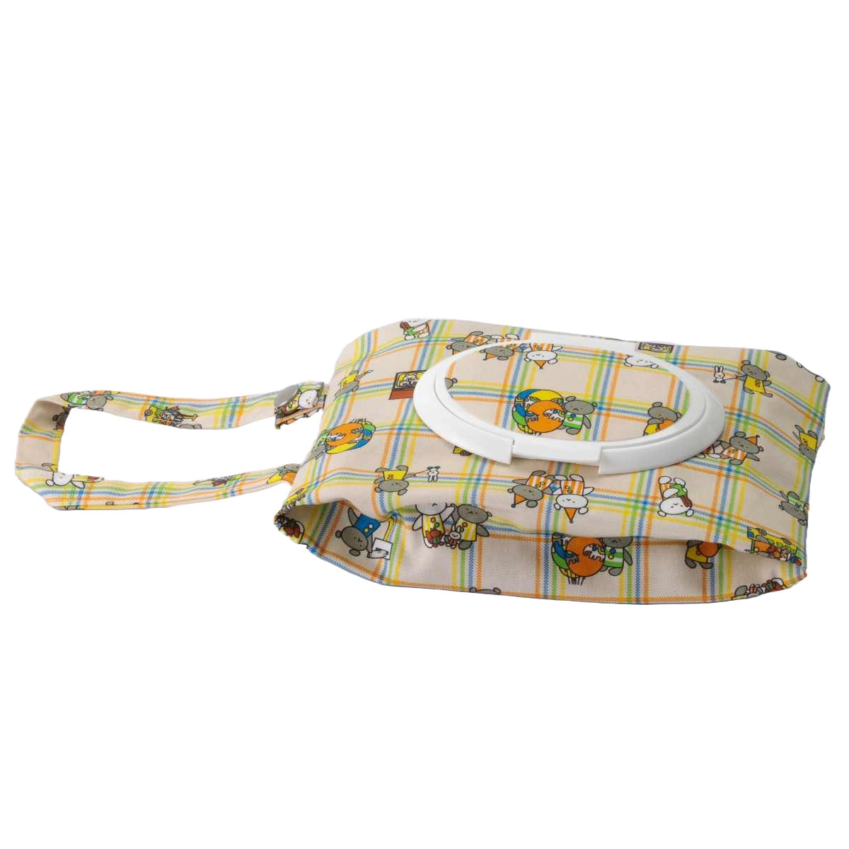 マザーポーチ ウェットティッシュポーチ こぐまちゃんえほん 蓋付き ( おしり拭き ポーチ 日本製 ケース 持ち運び 携帯用 ファスナー ベビー 赤ちゃん おしりふきケース おしりふきポーチ おしりふき 除菌シート 出産準備 かわいい ) 【チェック】 チェック