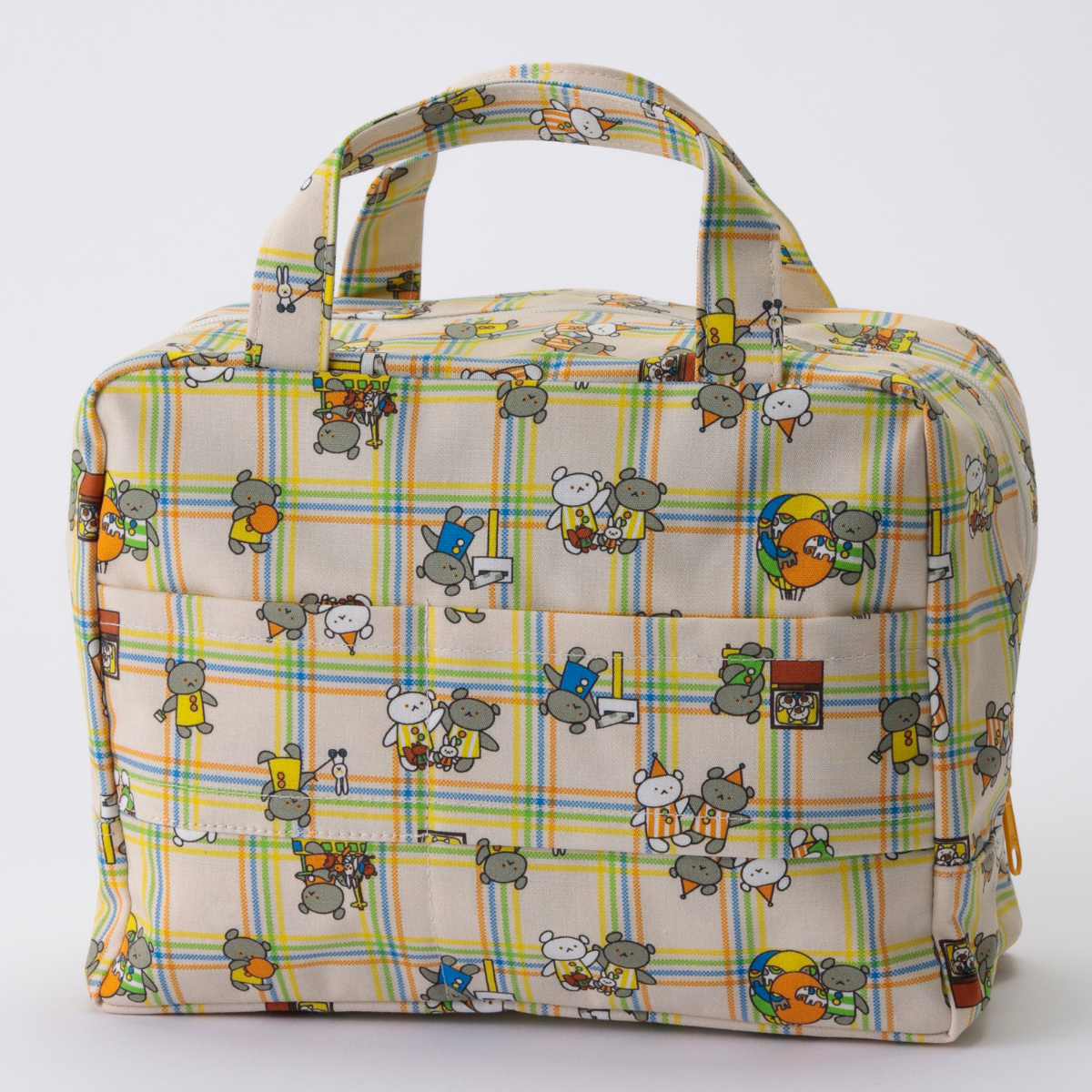 マザーポーチ ママポーチ こぐまちゃんえほん ウェットシート 蓋付き ( ポーチ おむつポーチ ウェットティッシュ おむつ 収納 ケース ベビー 出産準備 オムツ 大容量 携帯用 ファスナー 赤ちゃん 出産祝い プレゼント ) 【チェック】 チェック