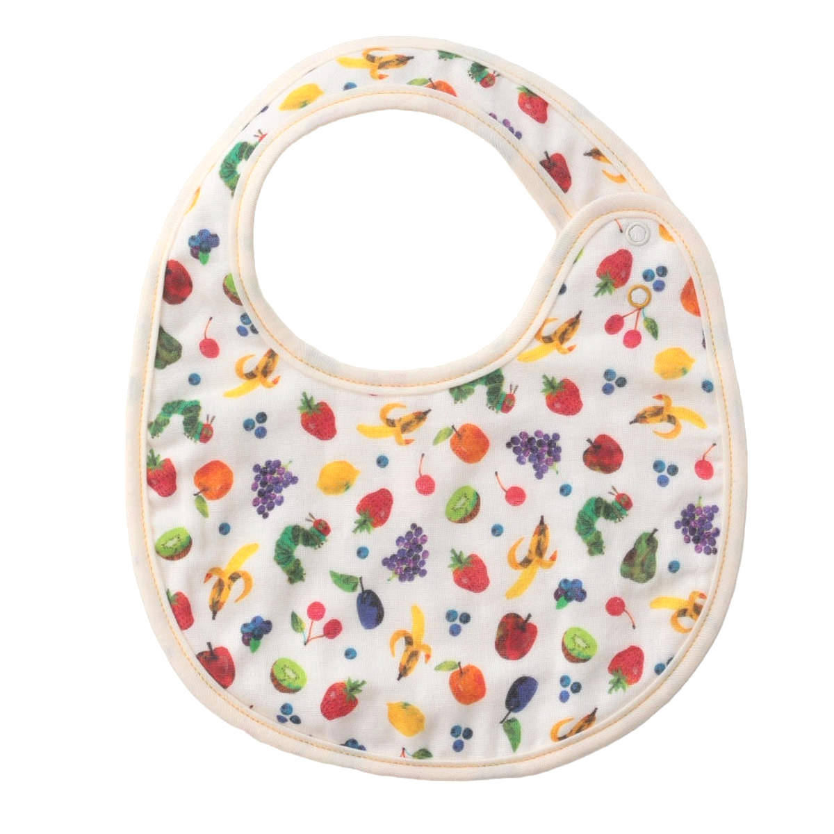 スタイ はらぺこあおむし よだれかけ フルーツ サファリ ( 綿100% ベビー ベビースタイ ビブ 前掛け ガーゼ 綿 日本製 出産祝い プレゼント キャラクター ベビーエプロン お食事エプロン コットン 赤ちゃん かわいい ギフト ) 【サファリ】 サファリ