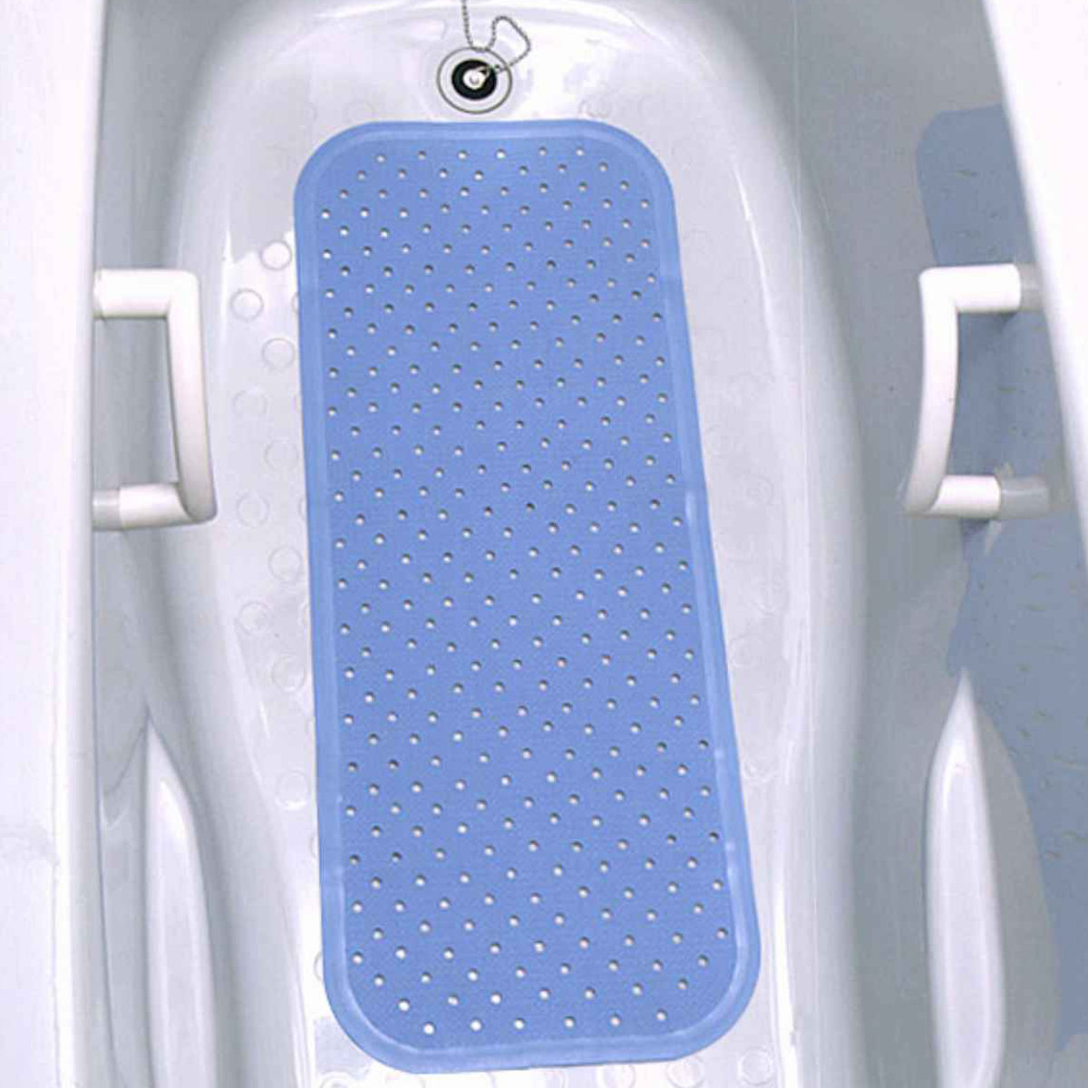 浴槽マット 滑りを防ぐ浴槽マット ロング 35×96cm ( お風呂マット 滑り止め 浴槽 マット 吸盤 浴用マット 入浴用品 バスマット 浴室マット 35×96 お風呂 クッション すべり止め 転倒防止 ) 【ホワイト】 ホワイト