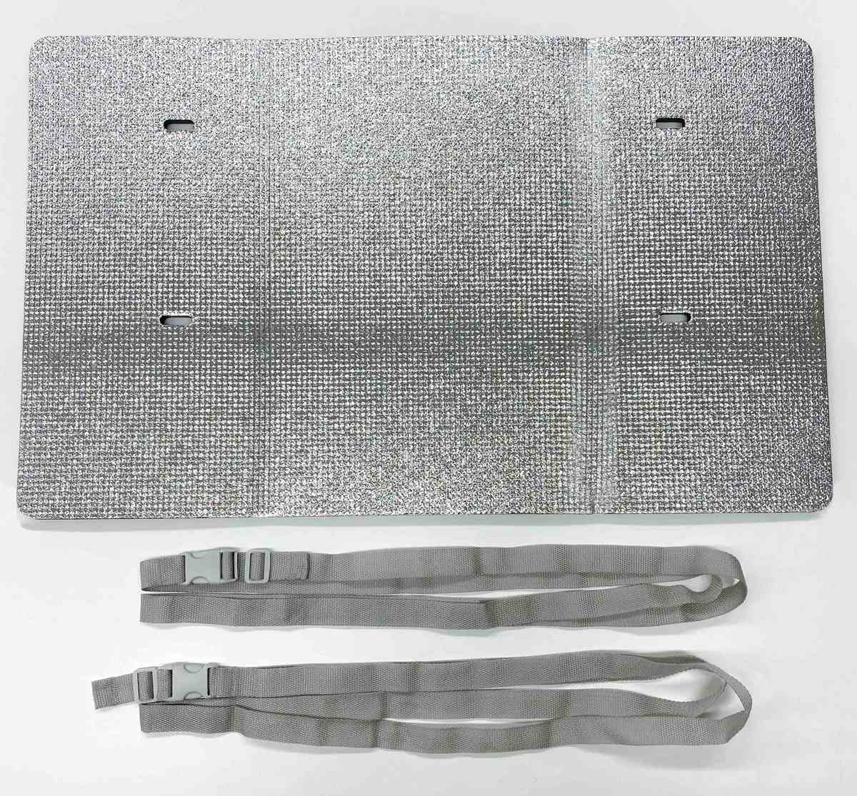 室外機カバー 室外機の日よけパネル ベルトタイプ 80×48.5cm ( エアコン室外機カバー エアコンカバー アルミ ベルト 日除け 日光対策 直射日光 エアコン 室外機 遮熱 断熱 日よけ パネル カバー 庭 ベランダ 省エネ 節電 )