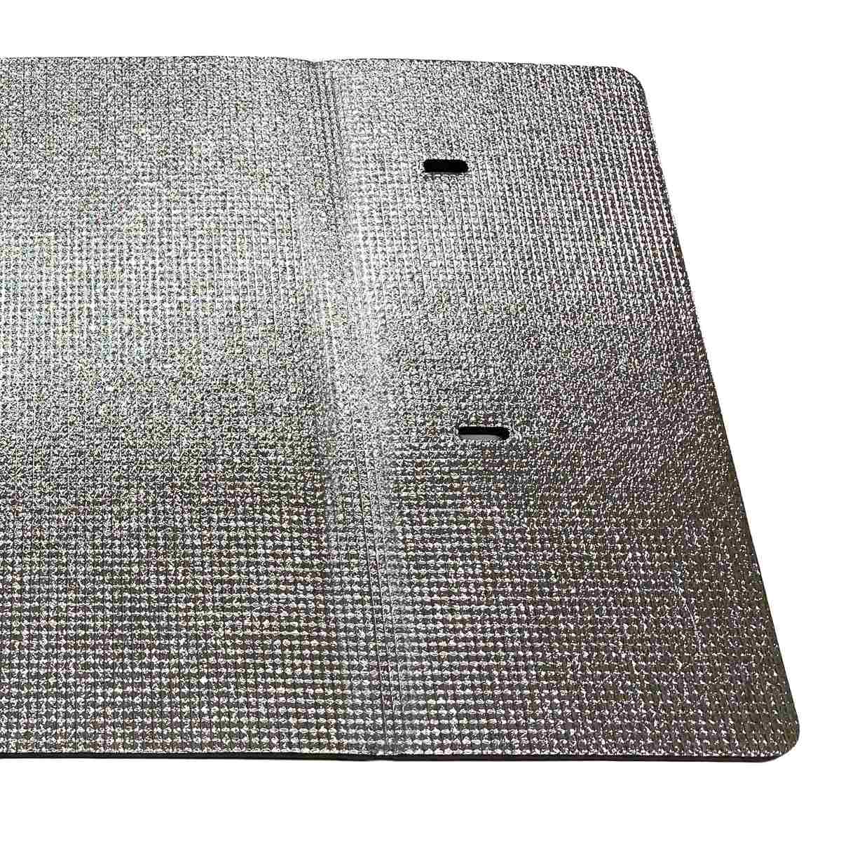 室外機カバー 室外機の日よけパネル ベルトタイプ 80×48.5cm ( エアコン室外機カバー エアコンカバー アルミ ベルト 日除け 日光対策 直射日光 エアコン 室外機 遮熱 断熱 日よけ パネル カバー 庭 ベランダ 省エネ 節電 )