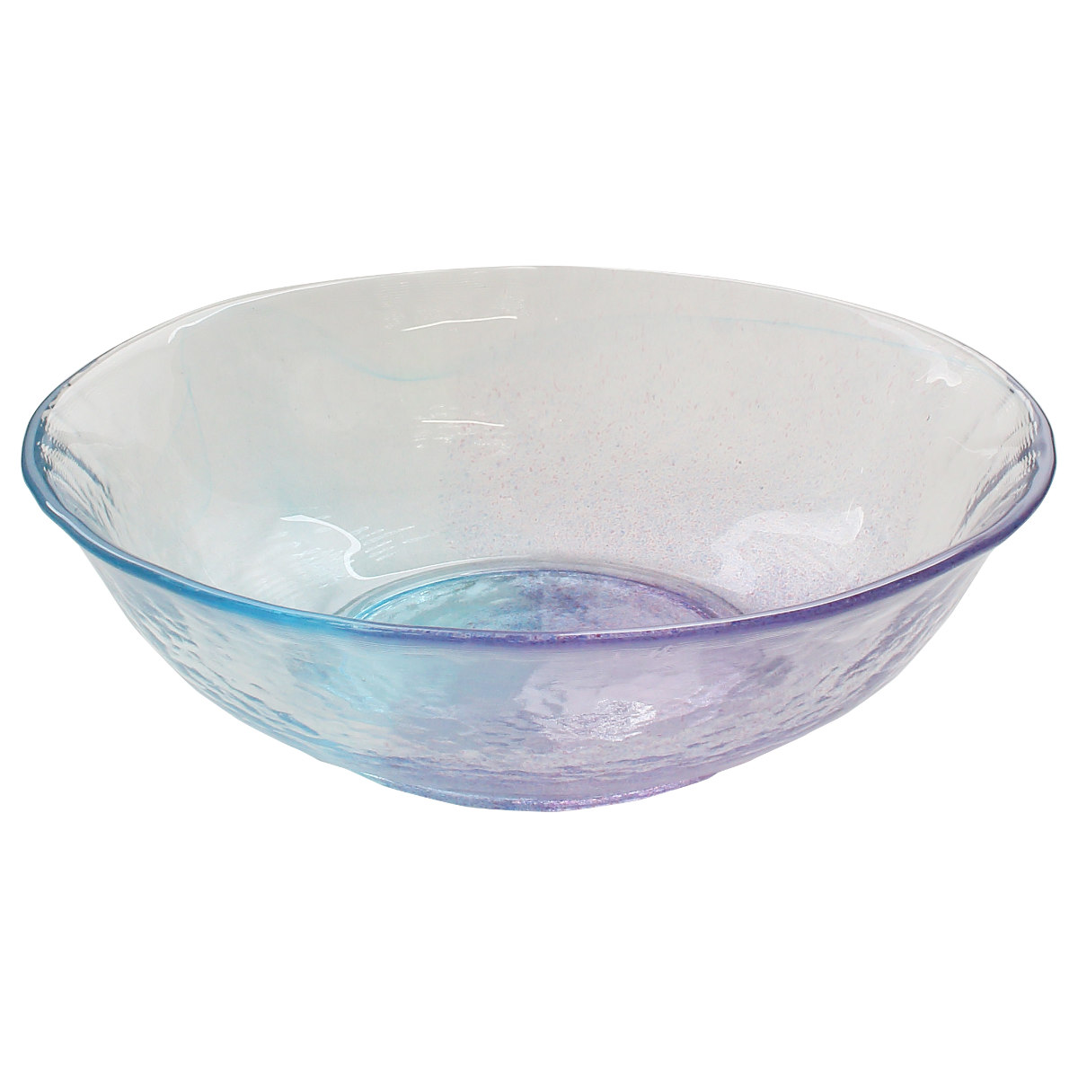 空のいろどり 麺鉢 ( ガラス 日本製 ボウル 器 お皿 皿 プレート 20cm おしゃれ かわいい ガラスボウル そうめん 素麺 ざるそば 冷製パスタ 麺皿 ) 【蒼天】 蒼天