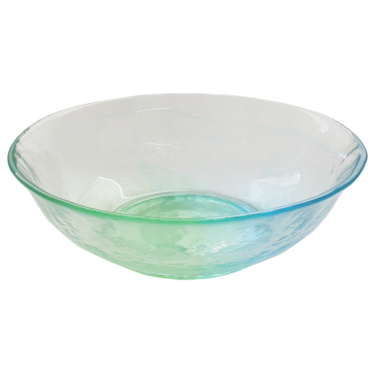 空のいろどり 麺鉢 ( ガラス 日本製 ボウル 器 お皿 皿 プレート 20cm おしゃれ かわいい ガラスボウル そうめん 素麺 ざるそば 冷製パスタ 麺皿 ) 【蒼天】 蒼天