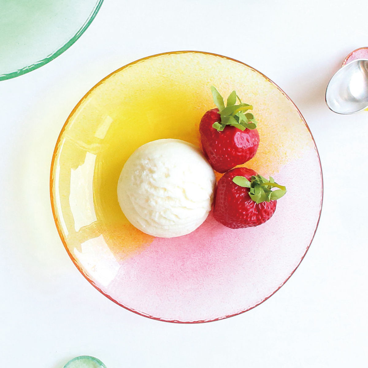 皿 空のいろどり 取皿 ( ガラス 日本製 お皿 プレート 小鉢 器 ボウル 16cm おしゃれ かわいい スイーツ お菓子 デザート フルーツ きれい 空 ガラス製 ) 【夕焼け】 夕焼け