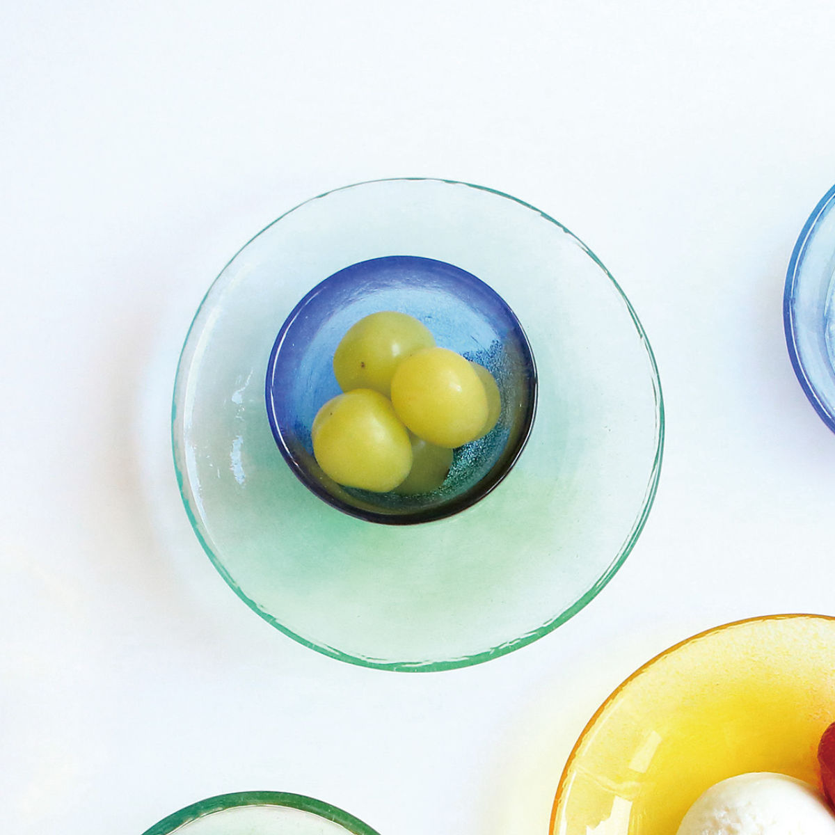 皿 空のいろどり 取皿 ( ガラス 日本製 お皿 プレート 小鉢 器 ボウル 16cm おしゃれ かわいい スイーツ お菓子 デザート フルーツ きれい 空 ガラス製 ) 【夕焼け】 夕焼け