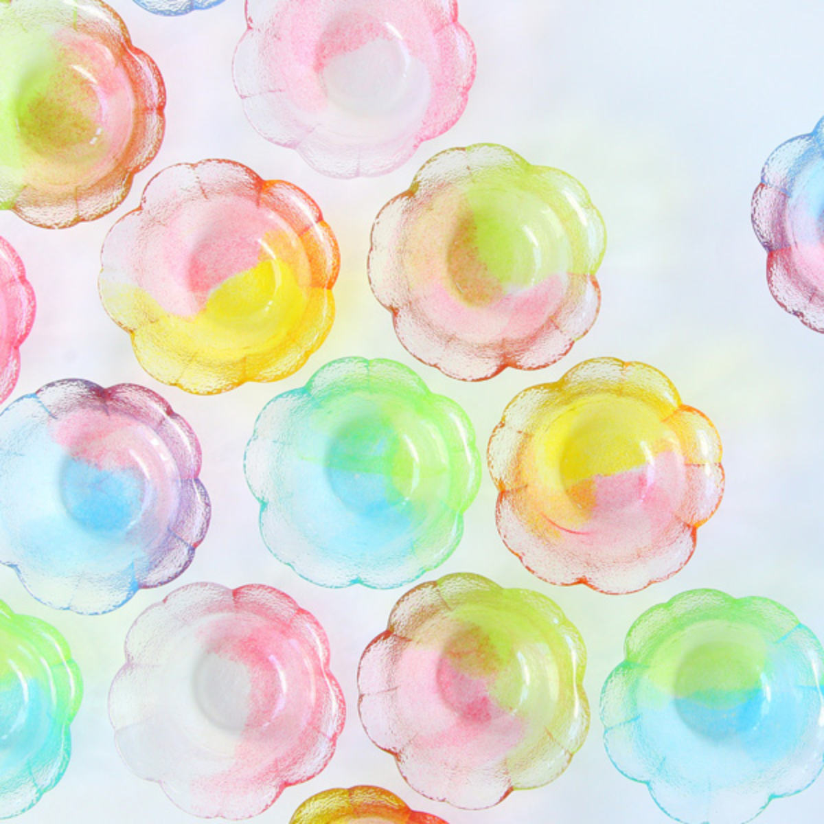 小鉢 桜のいろどり ( ガラス 日本製 8.5cm 食器 器 鉢 おしゃれ かわいい スイーツ お菓子 デザート フルーツ きれい 空 ガラス製 ) 【白桜】 白桜