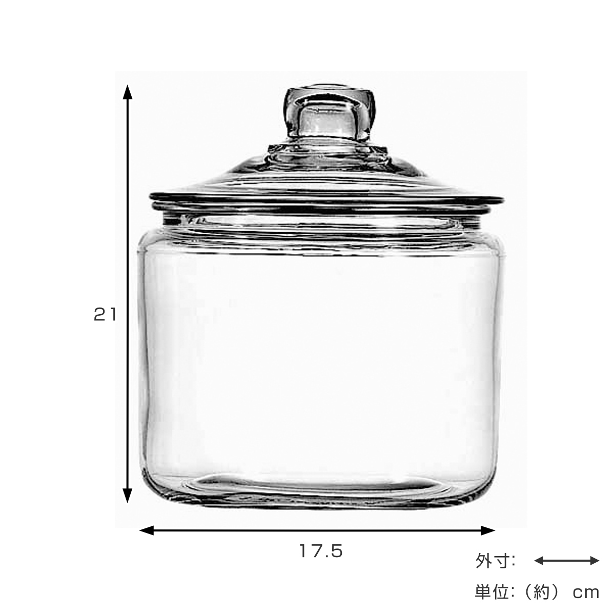 保存容器 2.8L ストレートジャー ( キャニスター ガラス保存容器 クッキージャー ガラスジャー ガラス保存瓶 ガラス容器 保存瓶 保存ビン 保存びん ガラスキャニスター 米びつ ライスストッカー 透明 おしゃれ )