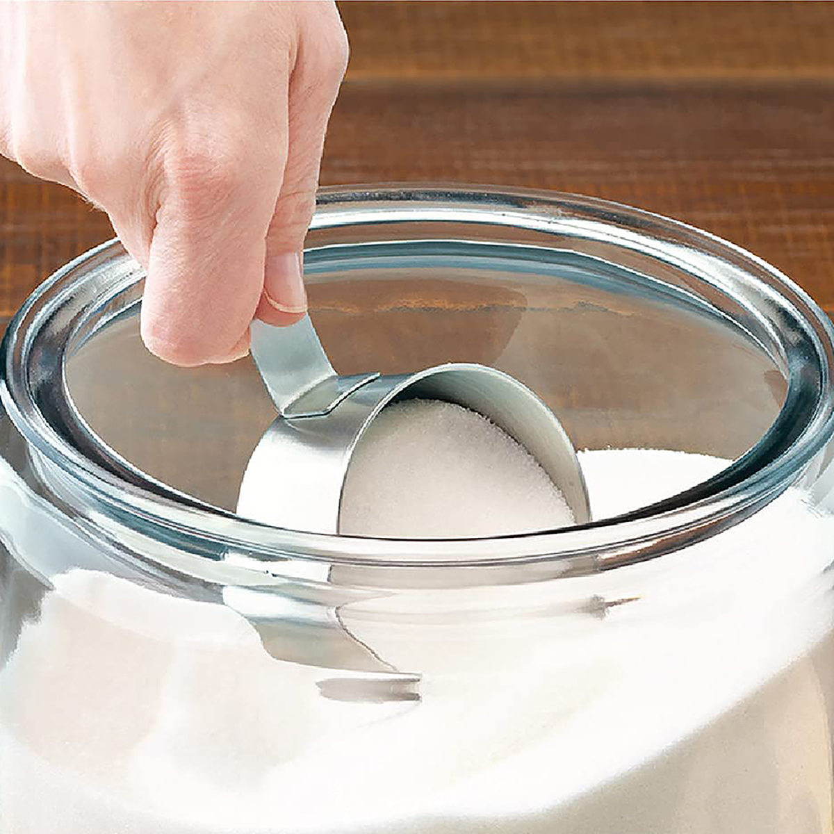 保存容器 3.8L ストレートジャー ( キャニスター ガラス保存容器 クッキージャー ガラスジャー ガラス保存瓶 ガラス容器 保存瓶 保存ビン 保存びん ガラスキャニスター 米びつ ライスストッカー 透明 おしゃれ )