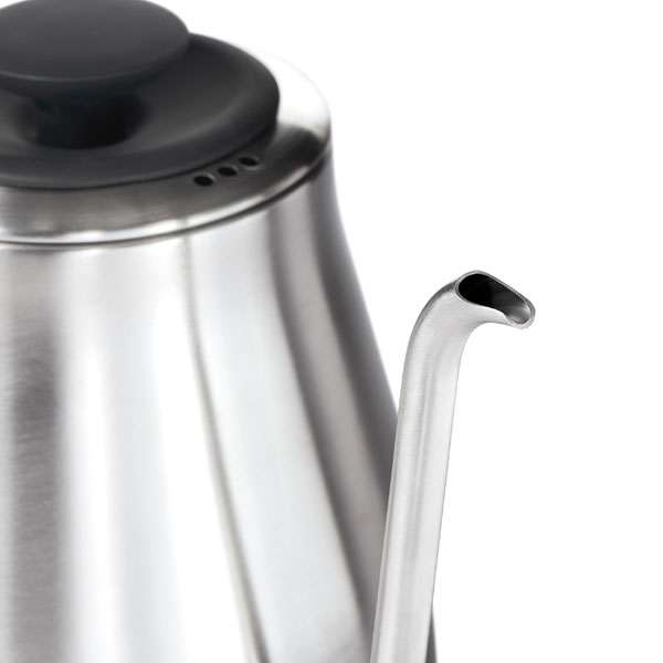 OXO オクソー ON 温度調整機能 タイマー付き 電気ドリップケトル 1.1L ( コードレスケトル ステンレス製ケトル 電気ケトル 保温機能付き コーヒーポット ステンレスケトル 安全設計 卓上ポット 電気ポット )