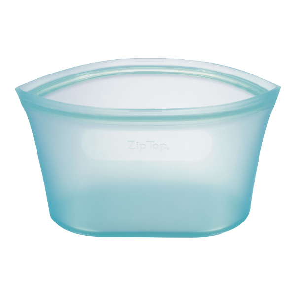 保存袋 ディッシュ L Ziptop ジップトップ シリコン製 ( シリコーンバッグ シリコンバッグ シリコン保管袋 保存容器 シリコン シリコーン エコ 繰り返し ストックバッグ 食品 保存 容器 袋 冷凍保存 湯煎 レンジ 食洗機 BPAフリー ) 【フロスト】 フロスト