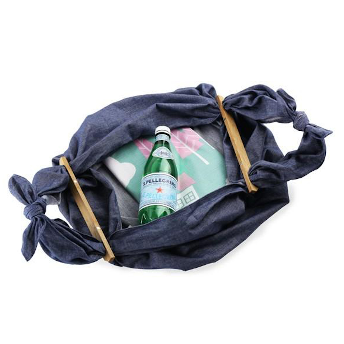 風呂敷パーツ ふろしきパッチン レギュラーサイズ ( むす美 アイデア 簡単 風呂敷バッグ アイディア 便利 グッズ コンパクト 木製 磁石 持ち手 取っ手 部品 パーツ おしゃれ ) 【ブラックウォールナット】 ブラックウォールナット