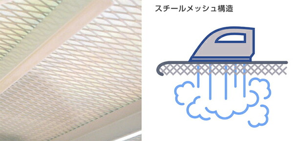 山崎実業 アイロン台 解決人体型 ストライプ フック付き ( アイロンマット 人体型アイロン台 人体型 人形型 プレス台 作業台 ボタンプレスゾーン スチールメッシュ構造 折りたたみ 脚付き ハンガーフック クローゼット 収納 )