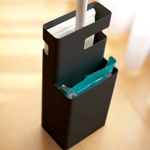 フローリングワイパー スタンド Duo 収納 ( デュオ ワイパー モップ 入れ ケース 床掃除 掃除 そうじ ほこり 汚れ 髪の毛 収納スタンド 収納ケース 拭き掃除 ) 【ホワイト】 ホワイト